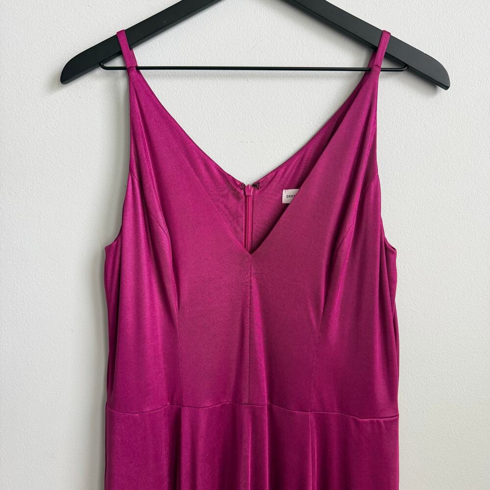 Dress the Population Serafina Midi Dress in Dark Magenta Size Large - Picture 4 of 15